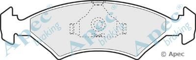 APEC BRAKING pad351 -  Комплект тормозных колодок, дисковый тормоз